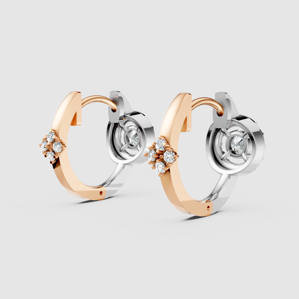 Lyona Whirl Diamond Earrings