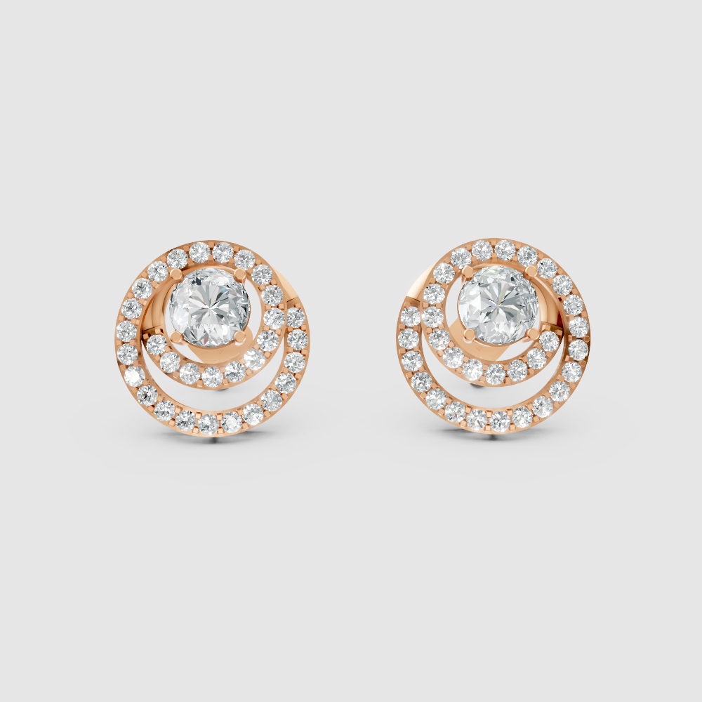 Amara Solitaire Jacket Earrings