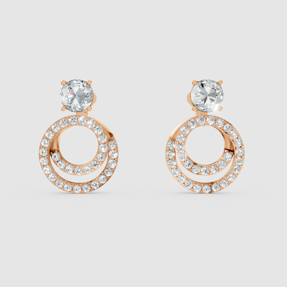 Amara Solitaire Jacket Earrings