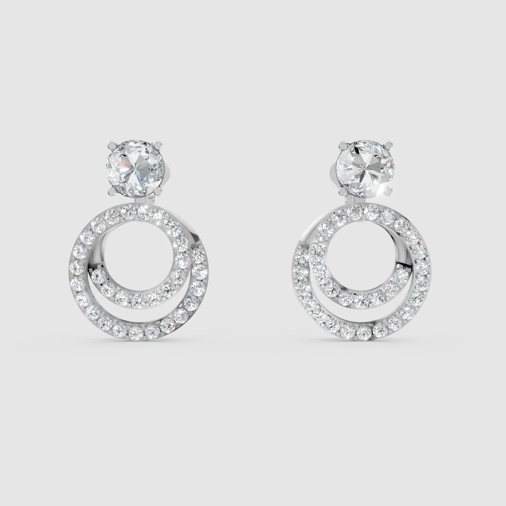 Amara Solitaire Jacket Earrings