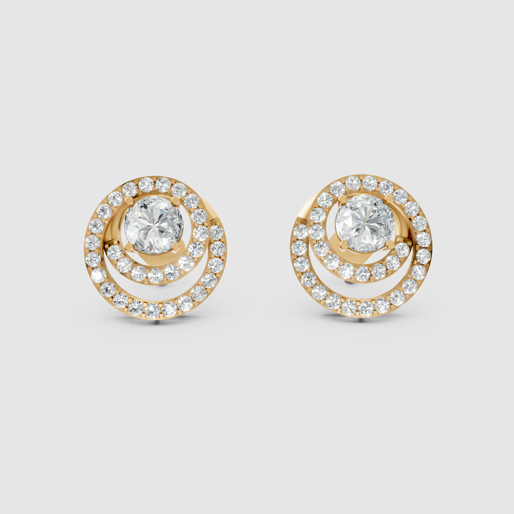 Amara Solitaire Jacket Earrings