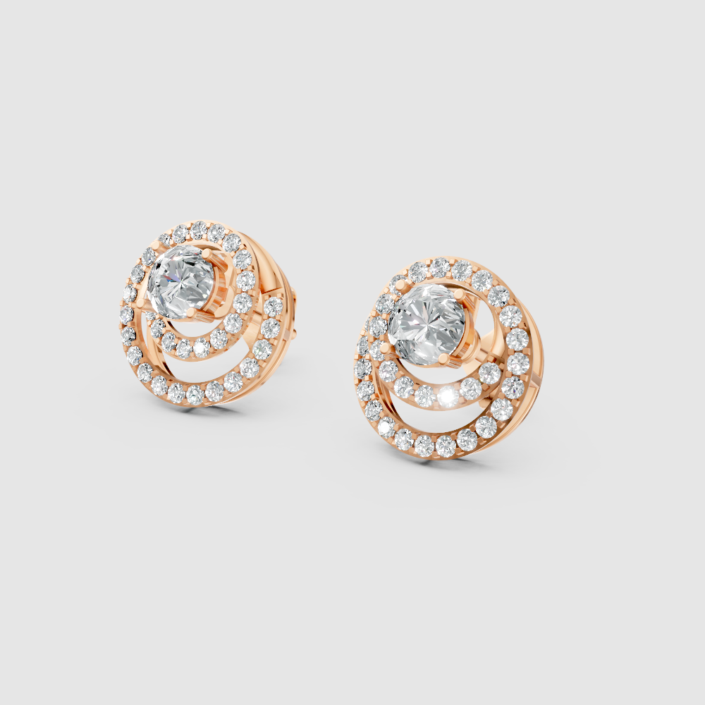 Amara Solitaire Jacket Earrings