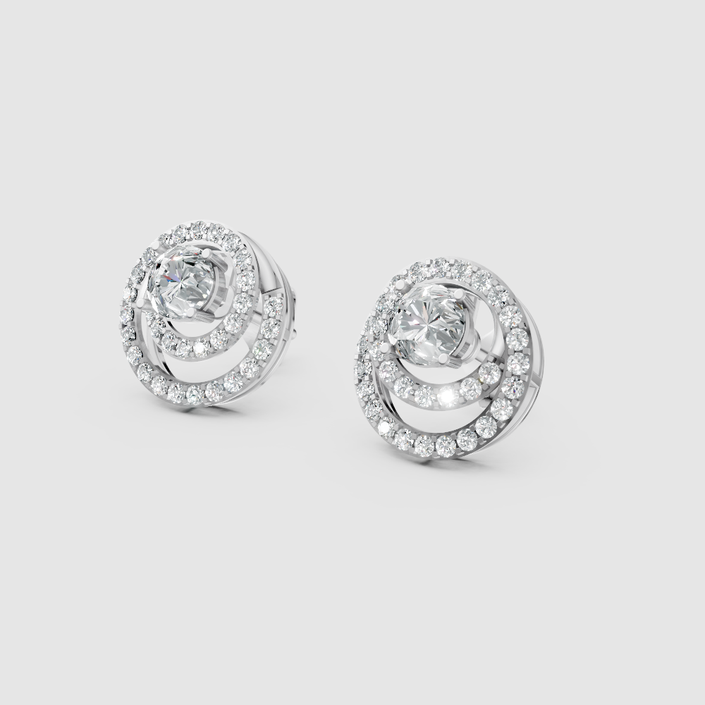 Amara Solitaire Jacket Earrings