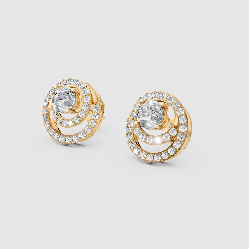 Amara Solitaire Jacket Earrings