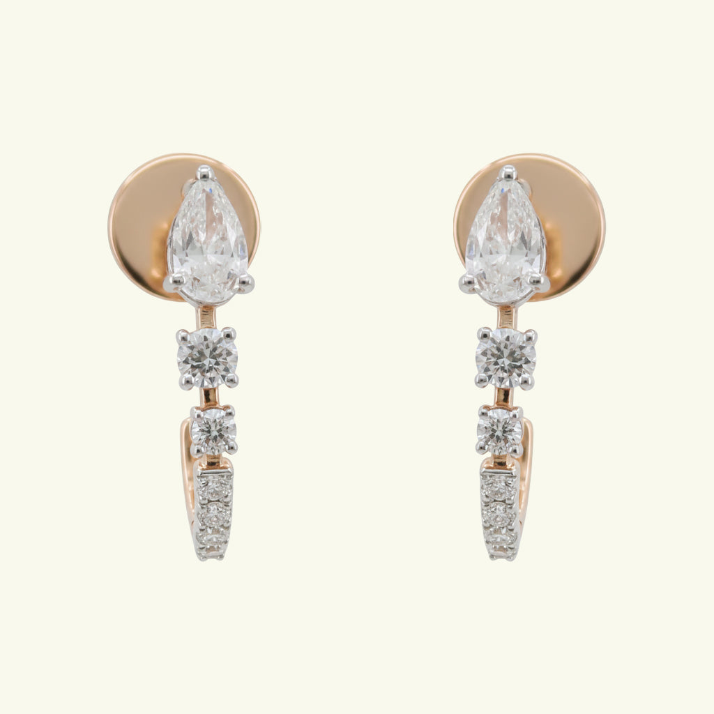 Alviora Loop Diamond Earrings