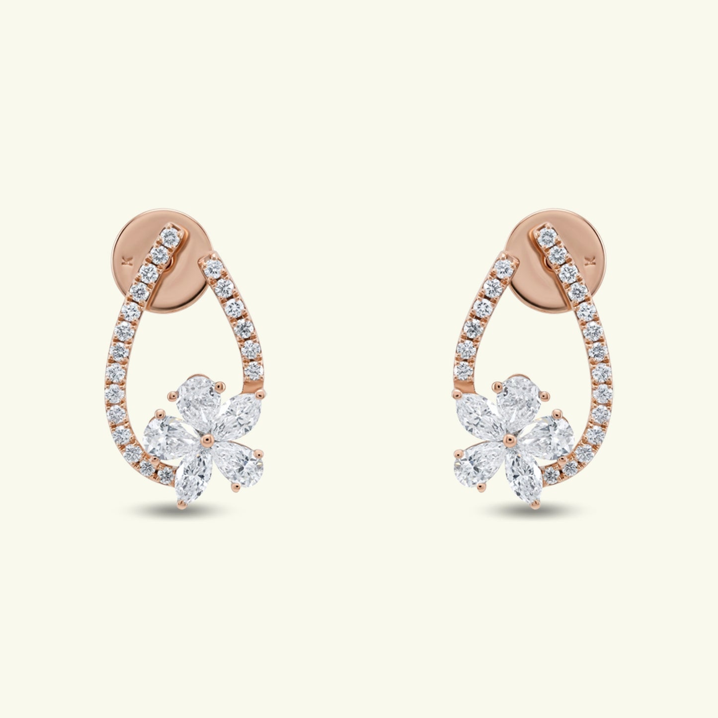 Virexa Crest Diamond Earrings