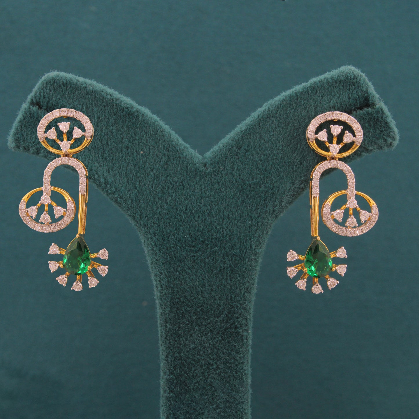 Zyrene Flow Diamond Earrings