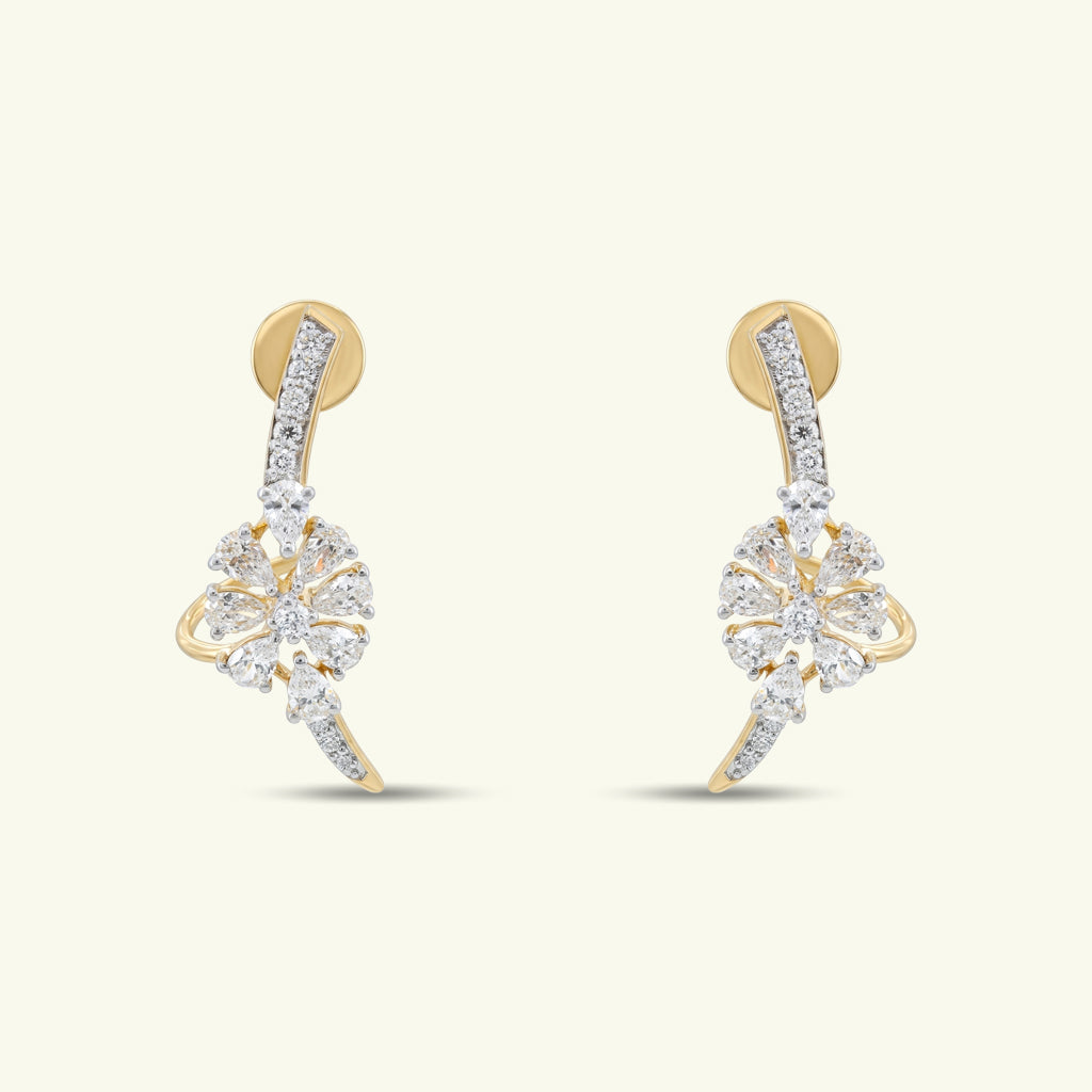 Elyra Drift Diamond Earrings