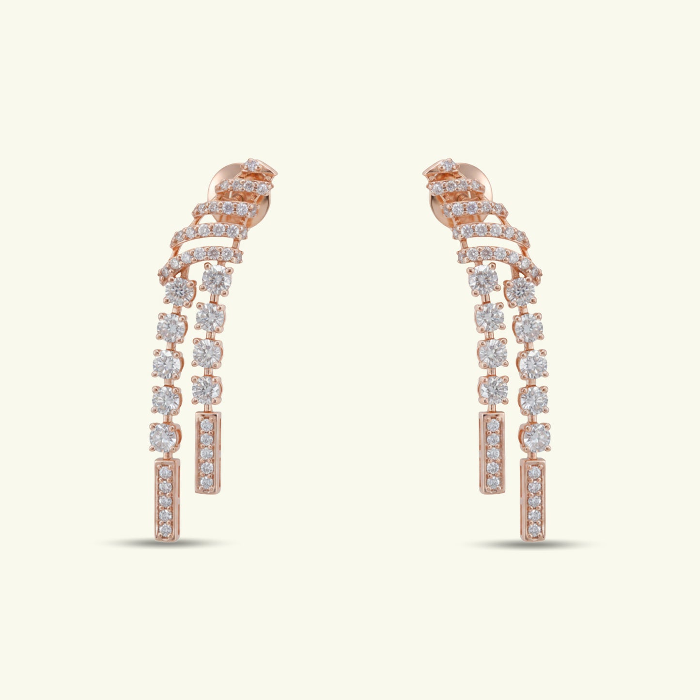Mirelle Cascade Diamond Earrings