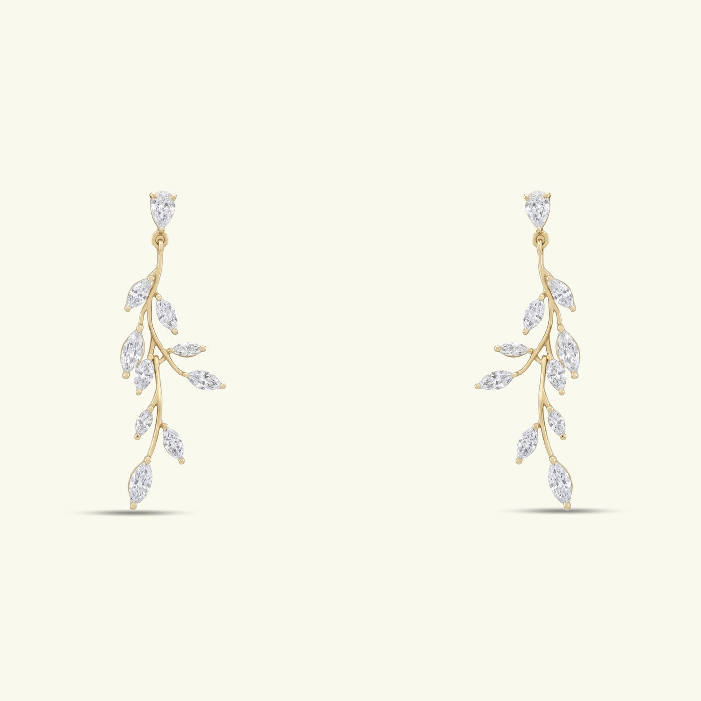 Aurelia Petal Diamond Earrings