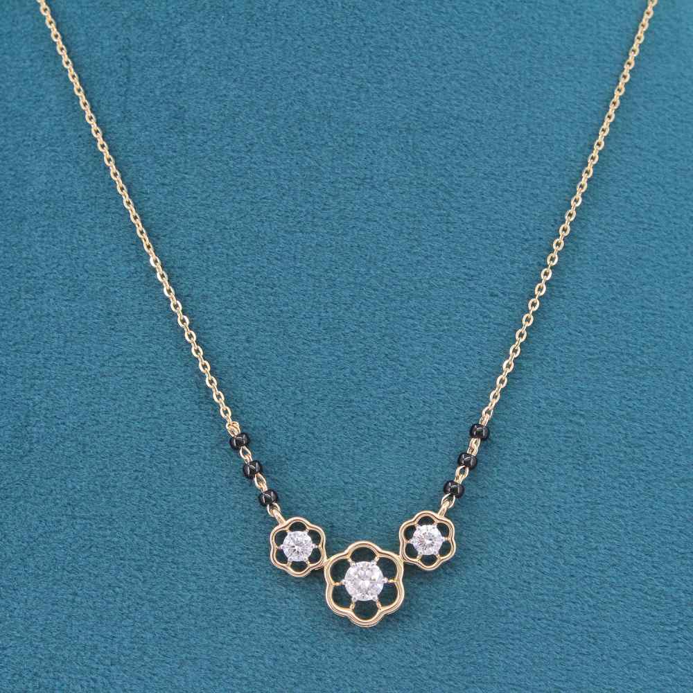 Aaryi Thread Diamond Mangalsutra
