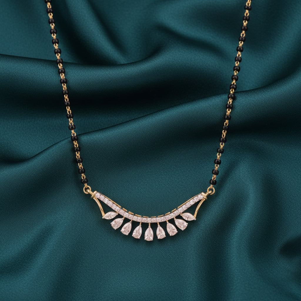 Alurine Helix Diamond Mangalsutra