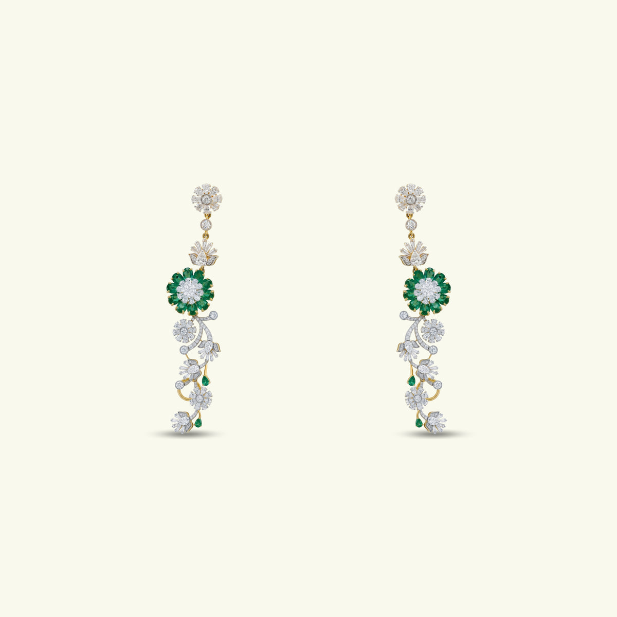 Florienne Emerald Diamond Earrings