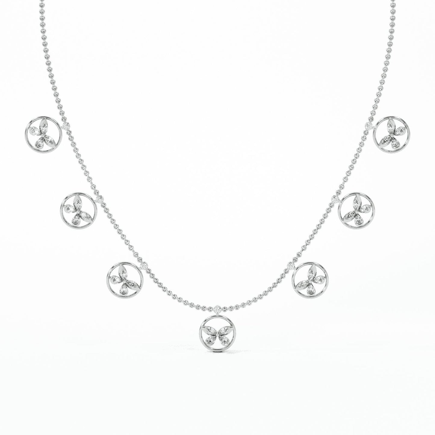 Zenya Icon Diamond Station Necklace