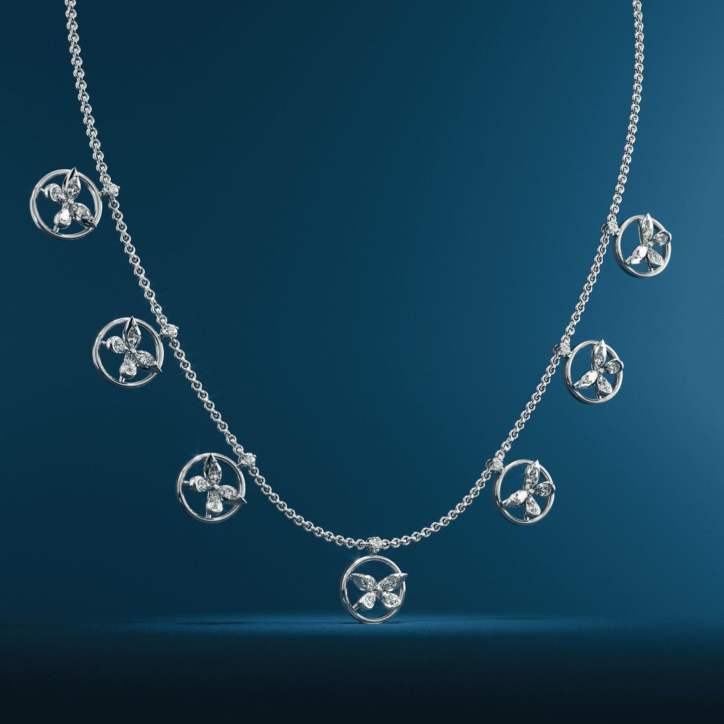 Zenya Icon Diamond Station Necklace