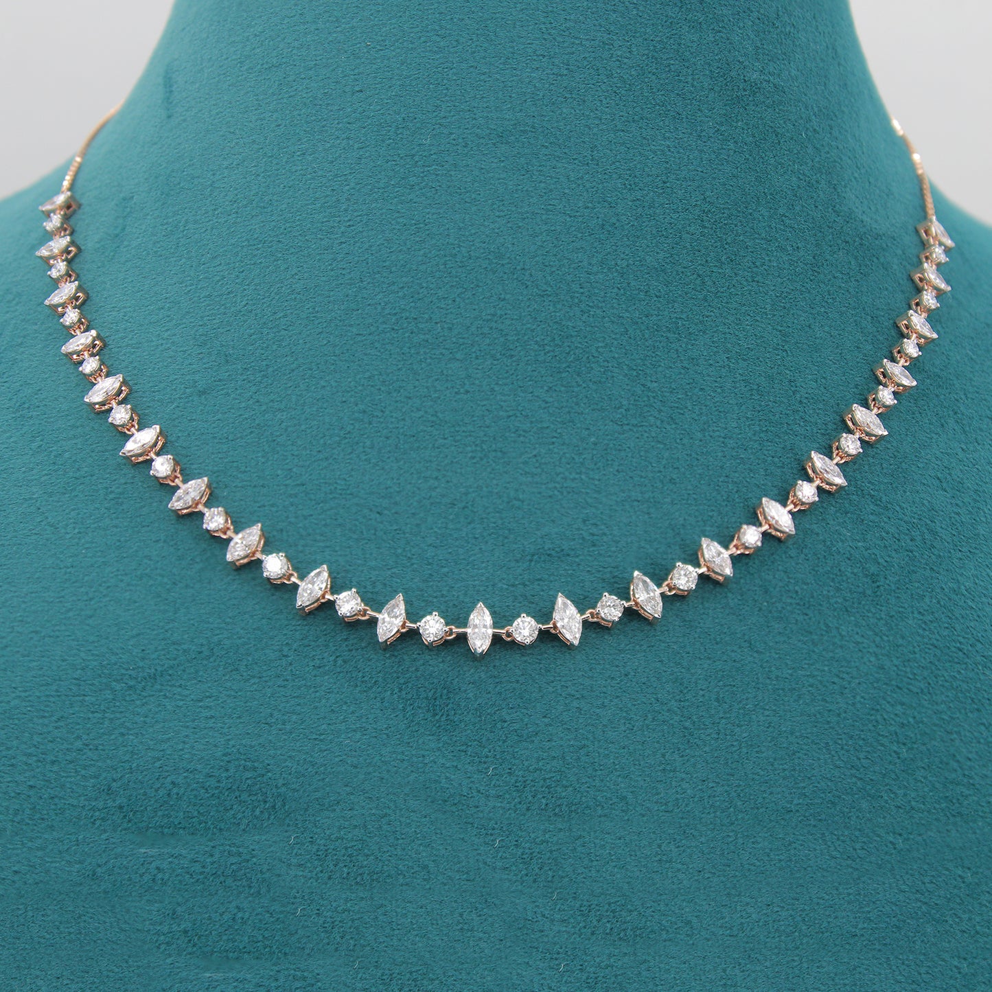 Ravina Diamond Single Line Necklace