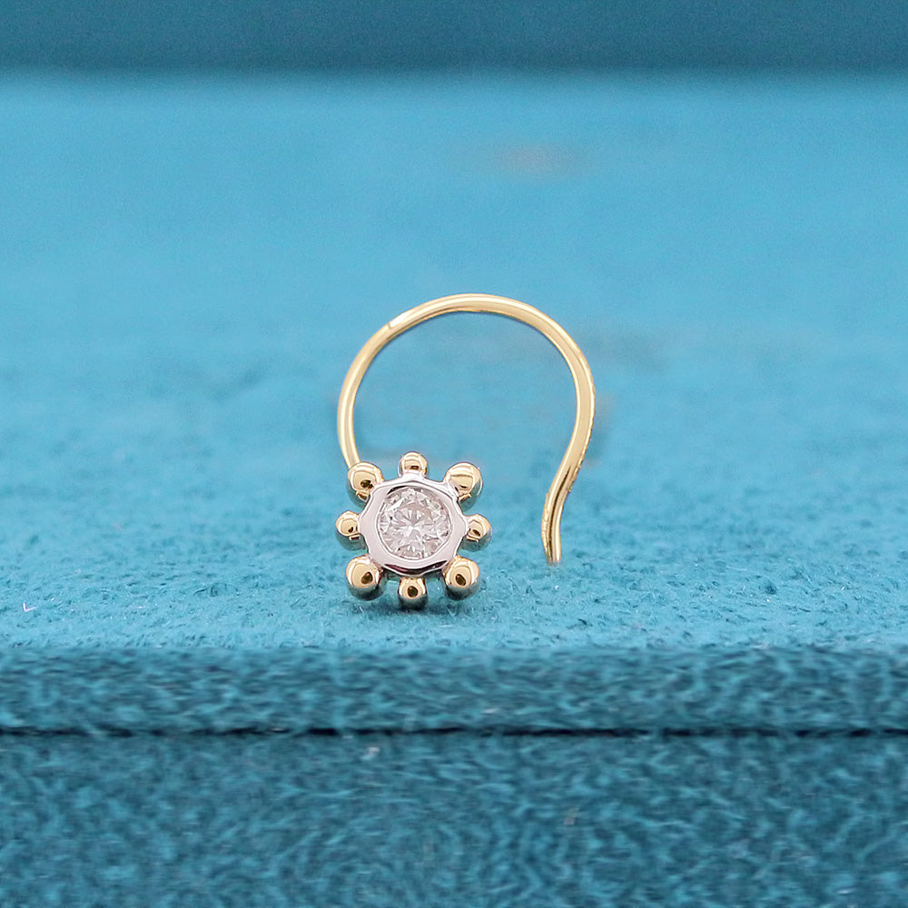 Nimya Solitaire Diamond Nose Pin