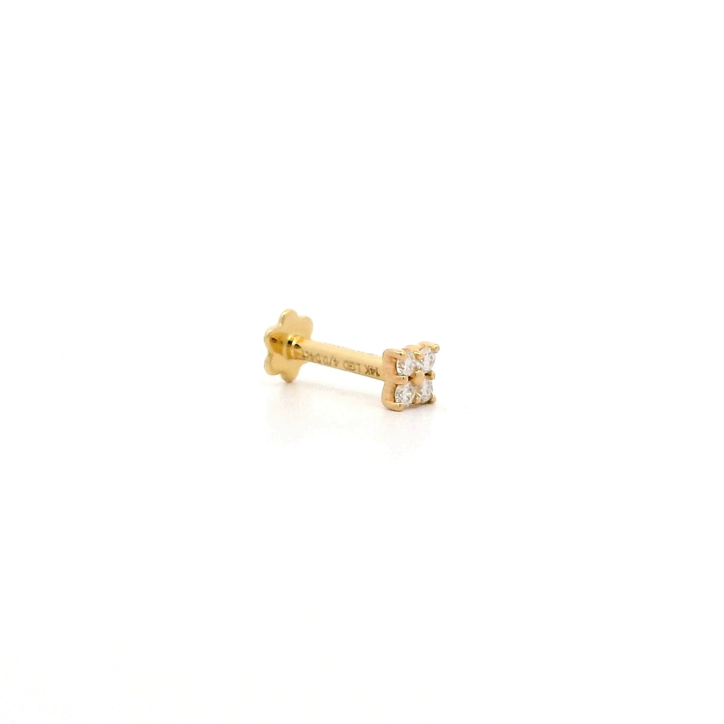 Liora Floral Diamond Nose Pin