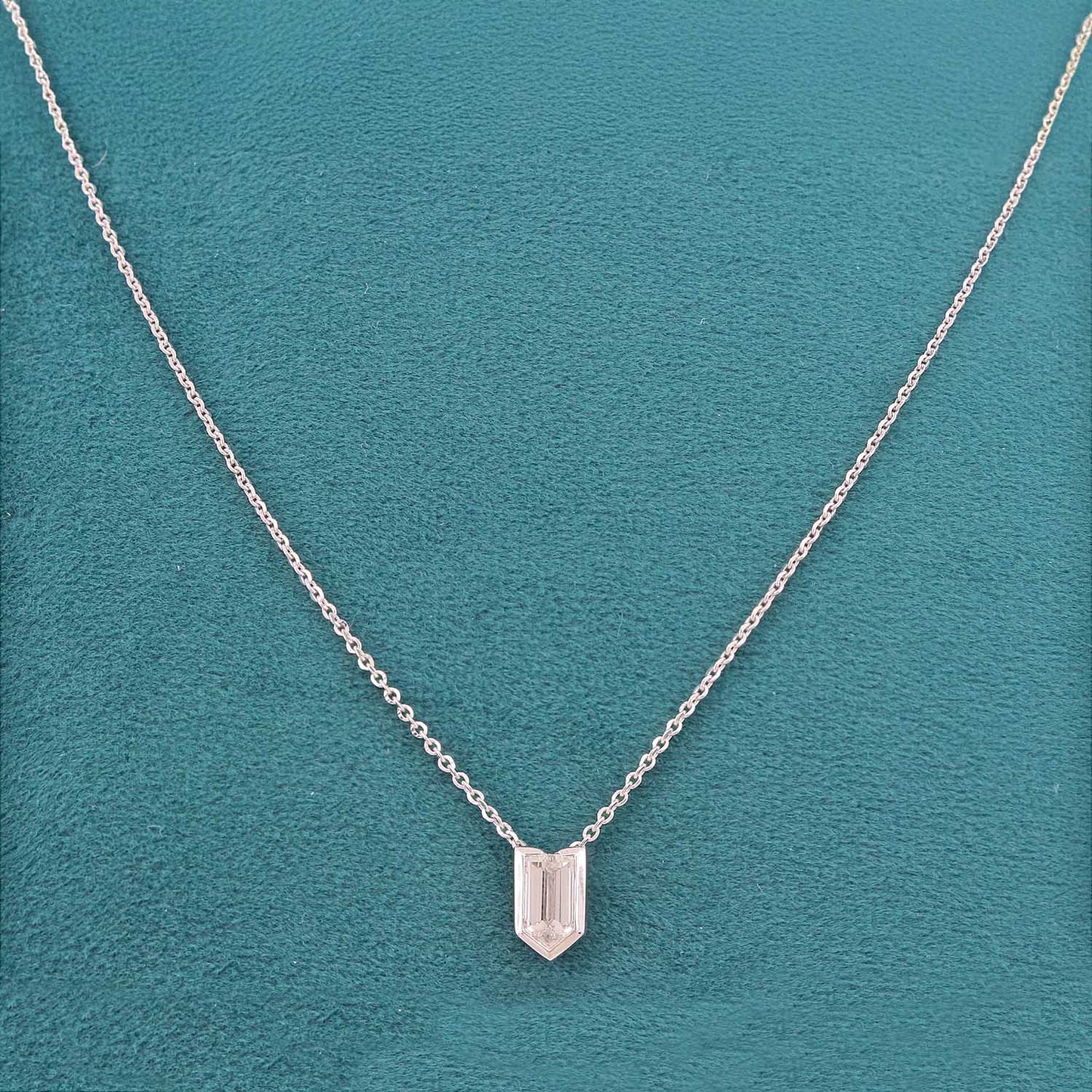 Evara Solitaire Diamond Pendant and Chain