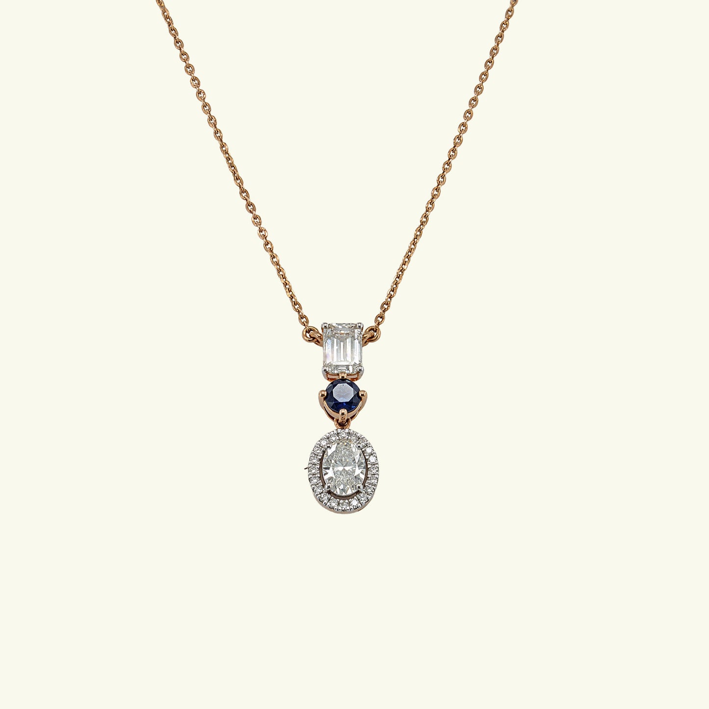 Elvane Light Diamond Pendant and Chain