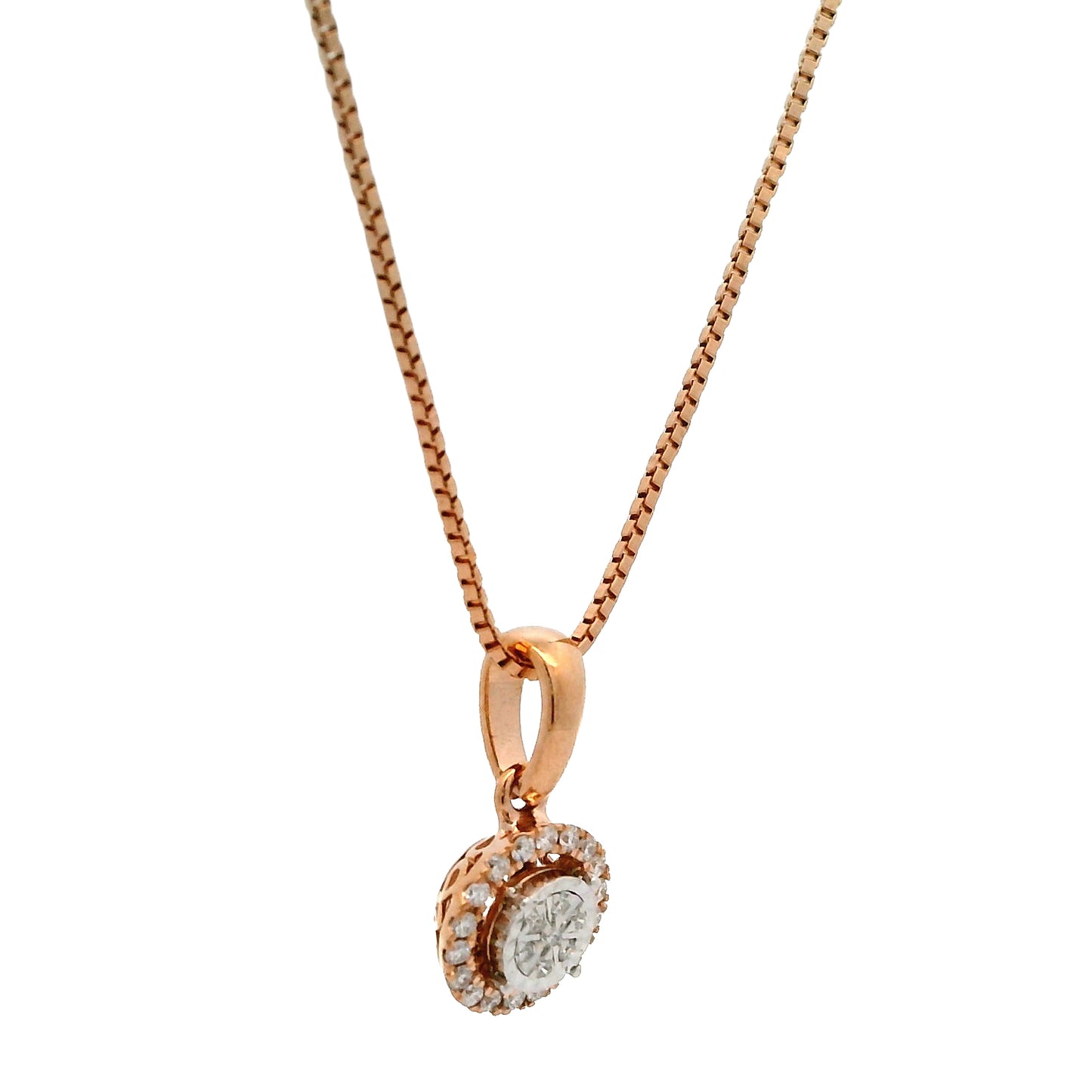Elnia Halo Diamond Pendant