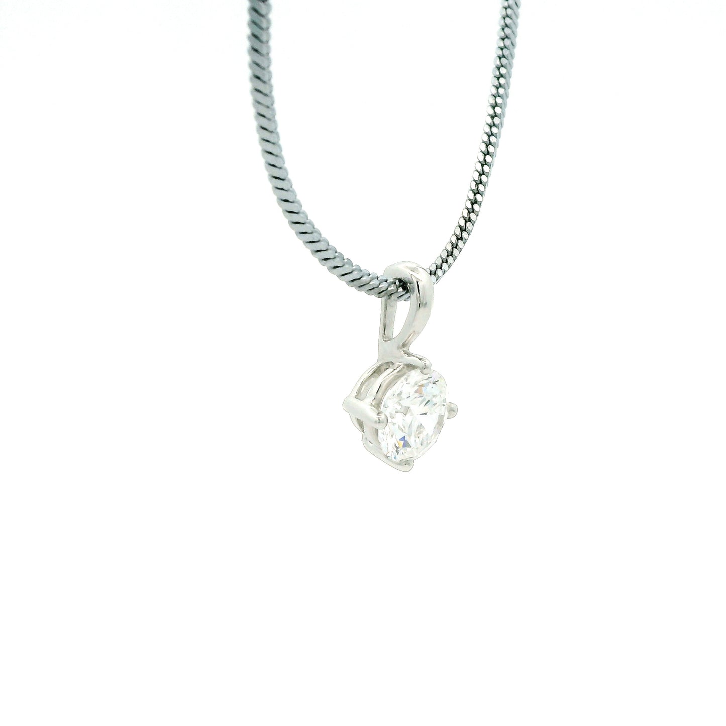 Aralya Solitaire Diamond Pendant