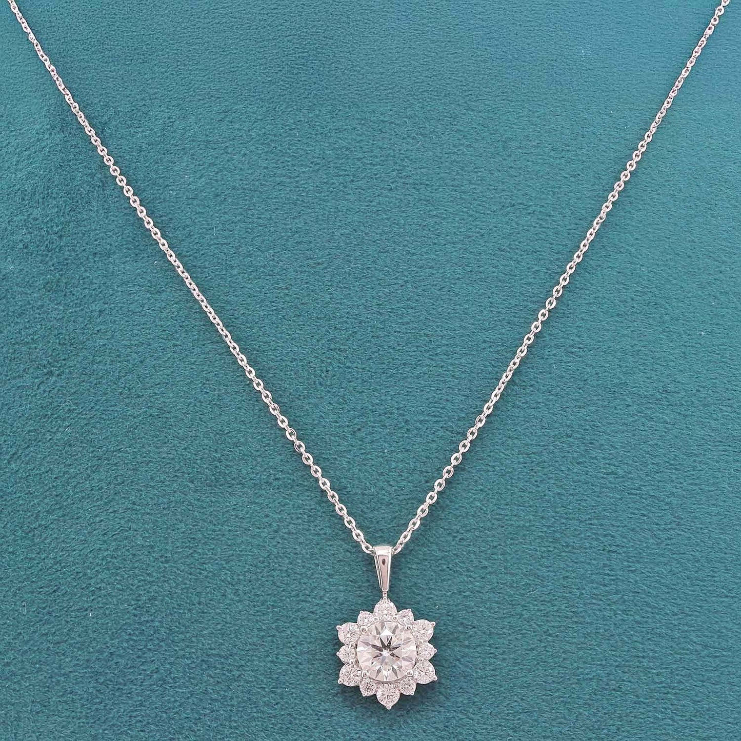 Liora Halo Diamond Pendant