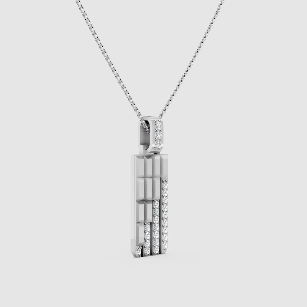 Elvren Diamond Mens Pendant
