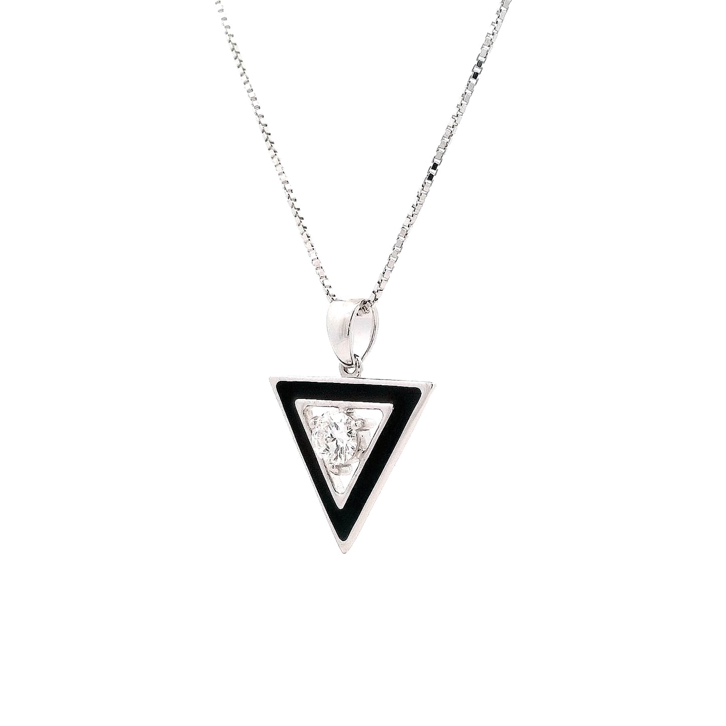 Kael Enamel Mens Diamond Pendant