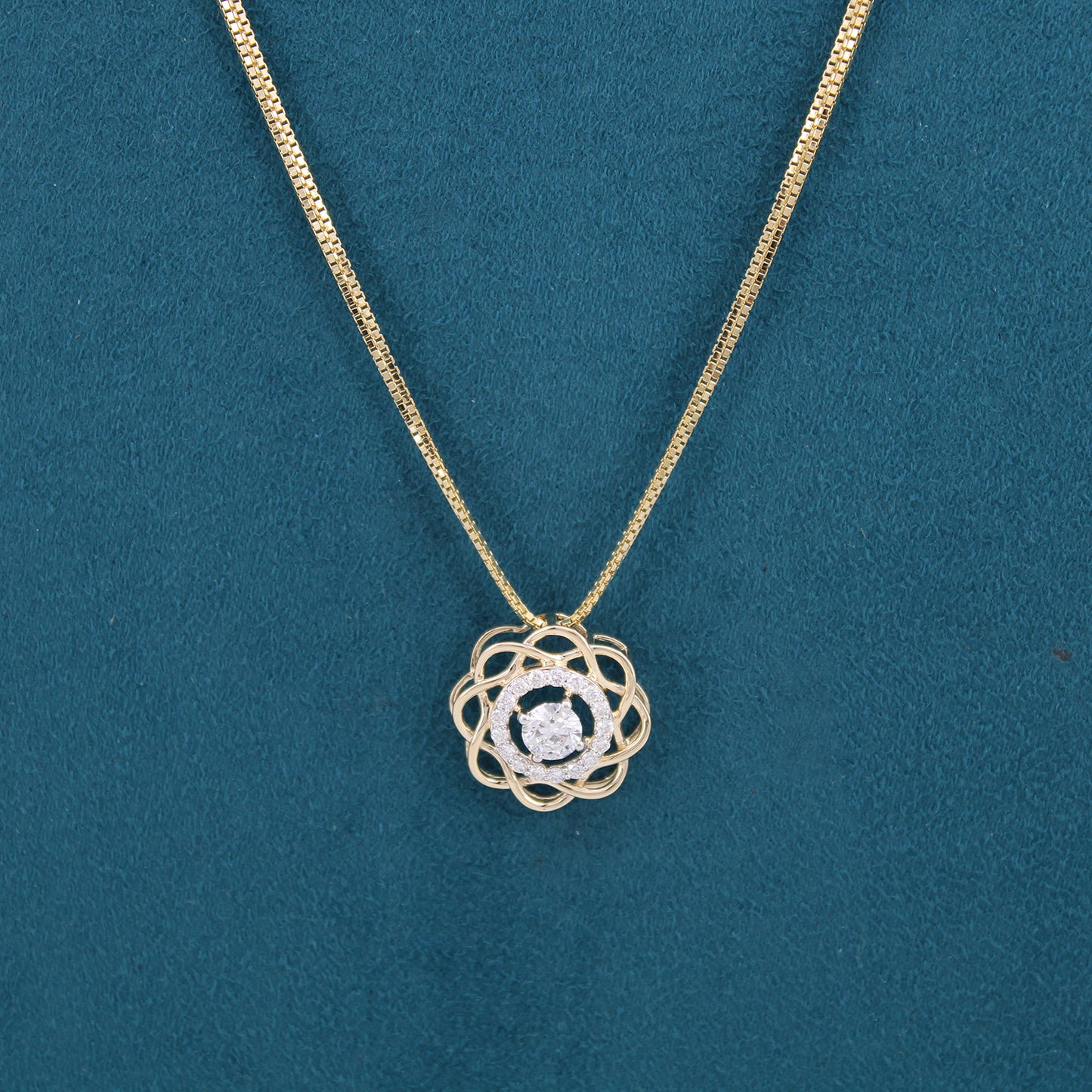 Aurielle Star Diamond Pendant and Chain