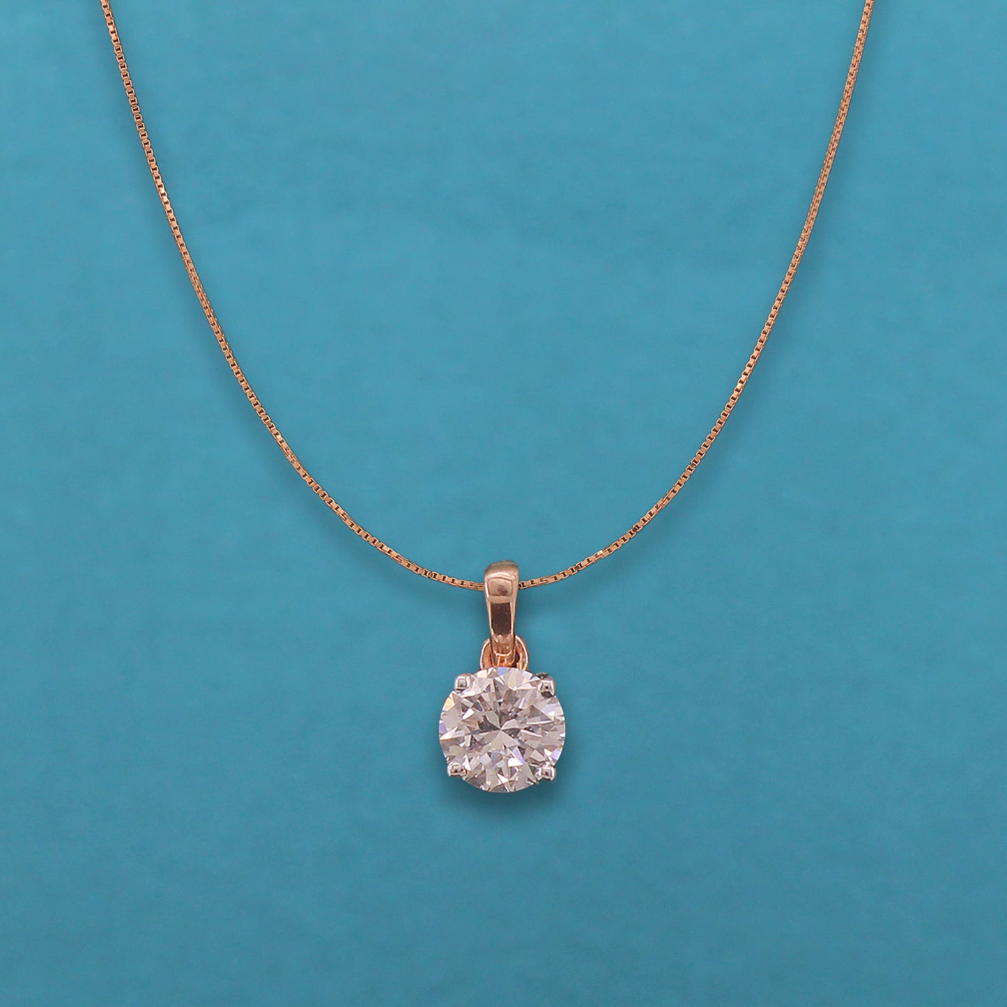 Lyra Beam Diamond Pendant