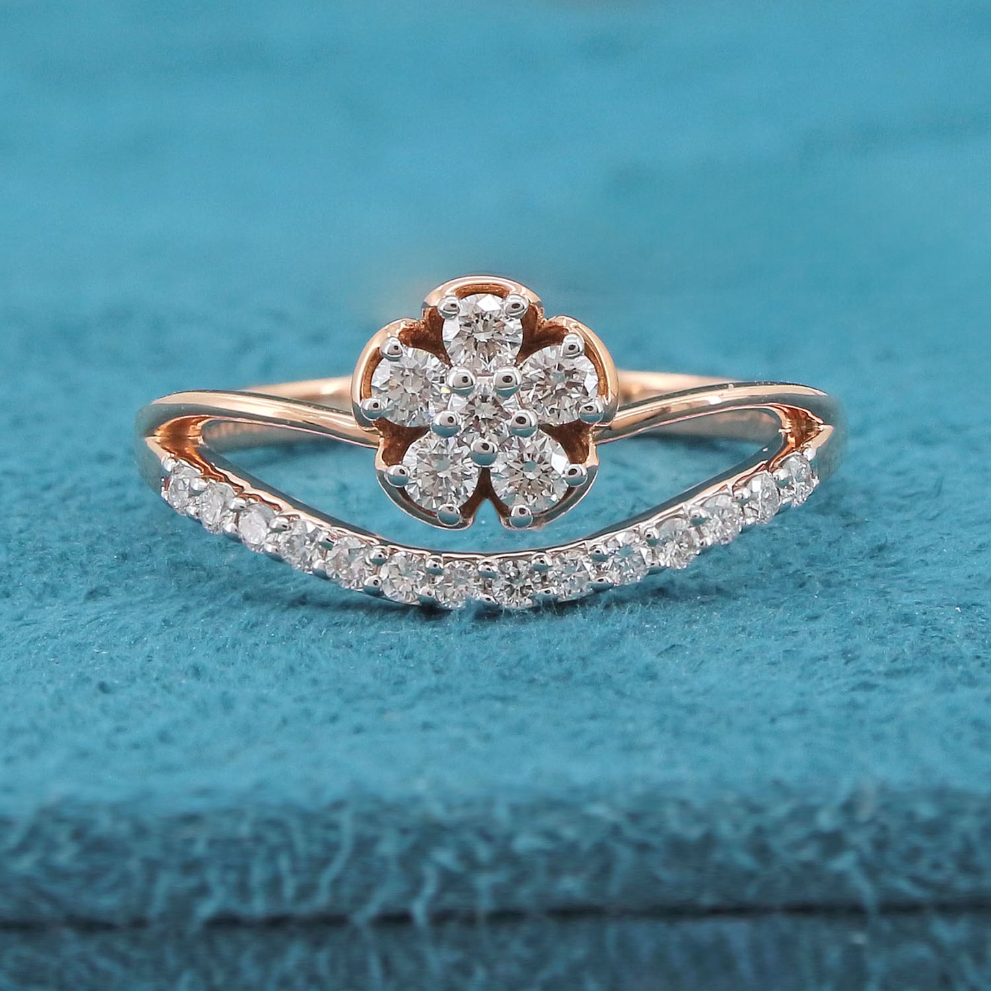 Mireya Floral Diamond Ring