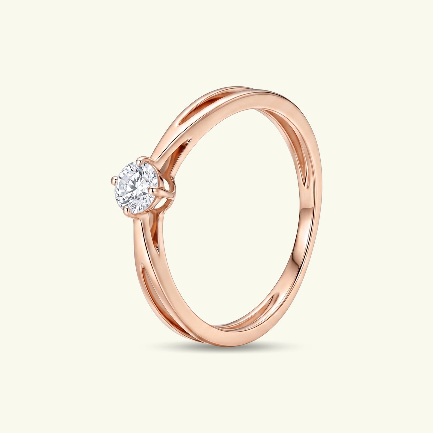 Eira Solitaire Diamond Ring
