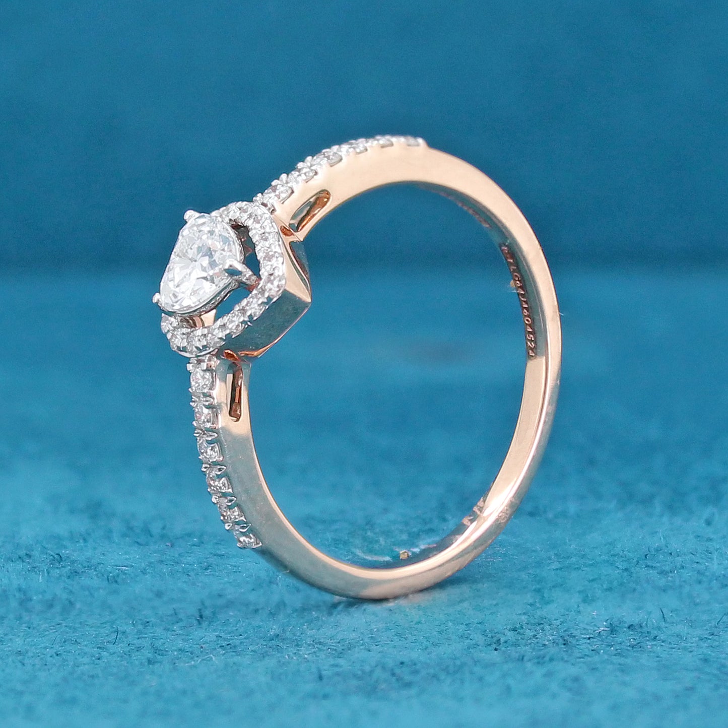 Zyra Halo Diamond Ring