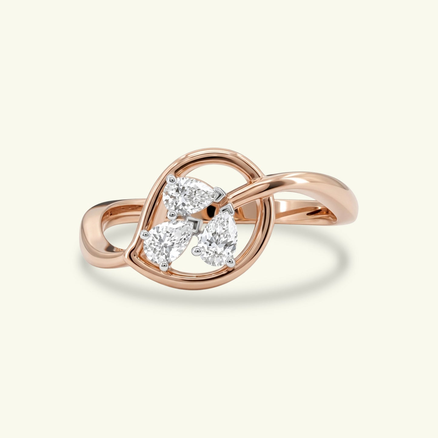 Kael Three Stone Diamond Ring