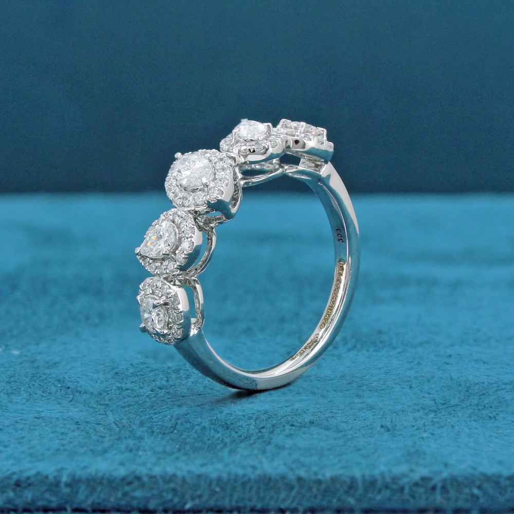 Celesta Halo Diamond Eternity Ring