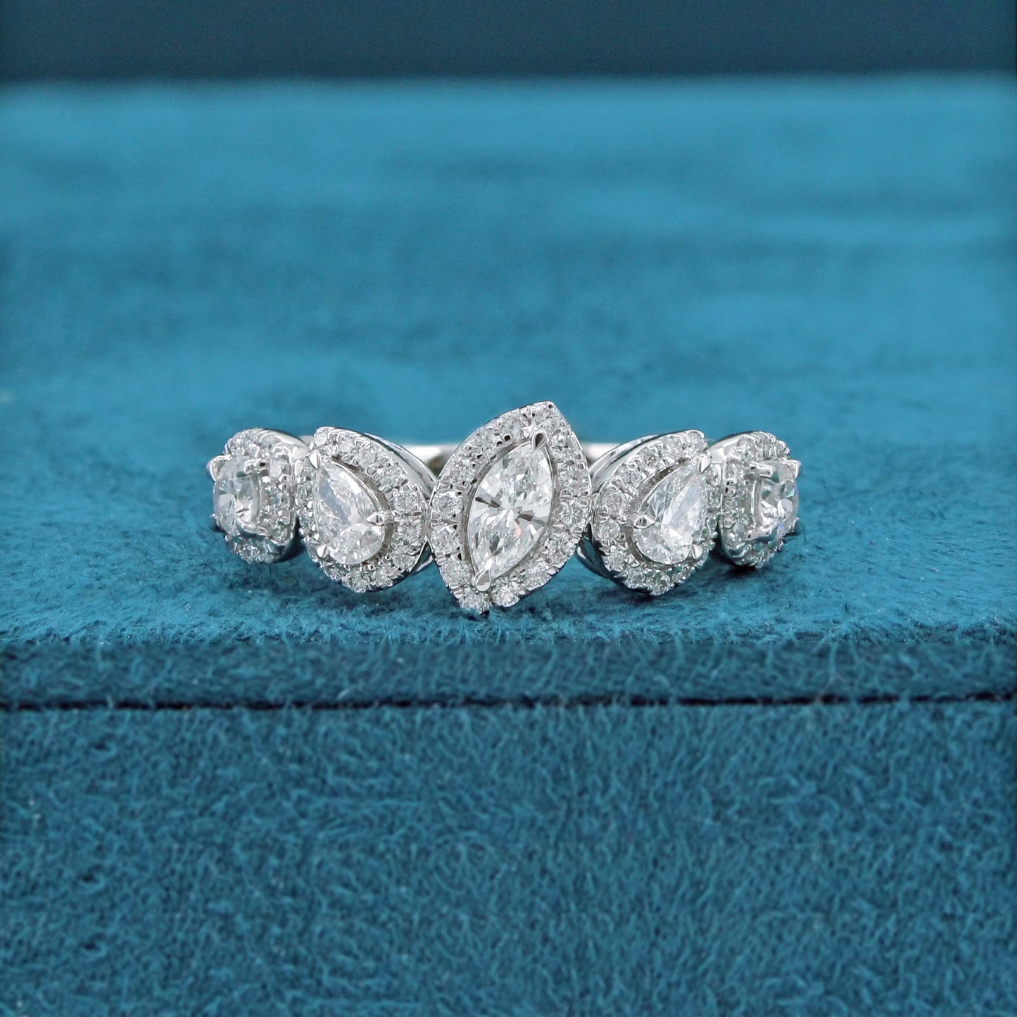 Celesta Halo Diamond Eternity Ring