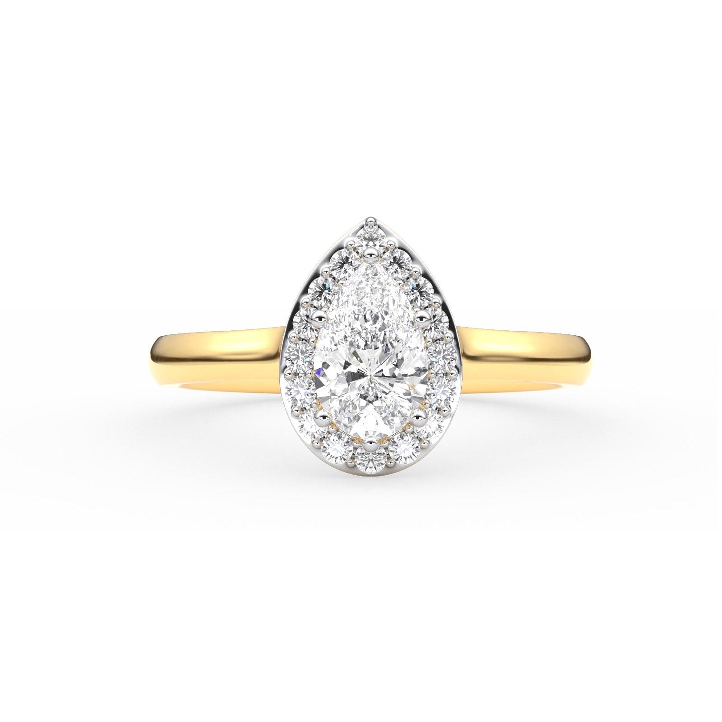 Vesa Halo Diamond Ring
