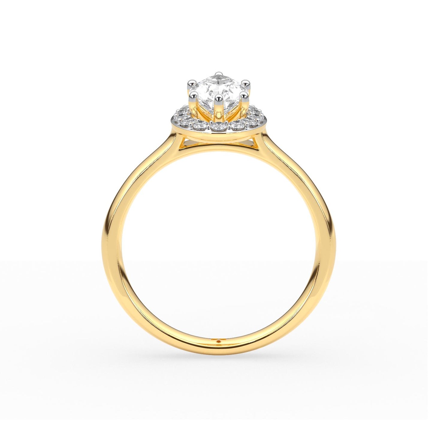 Vesa Halo Diamond Ring