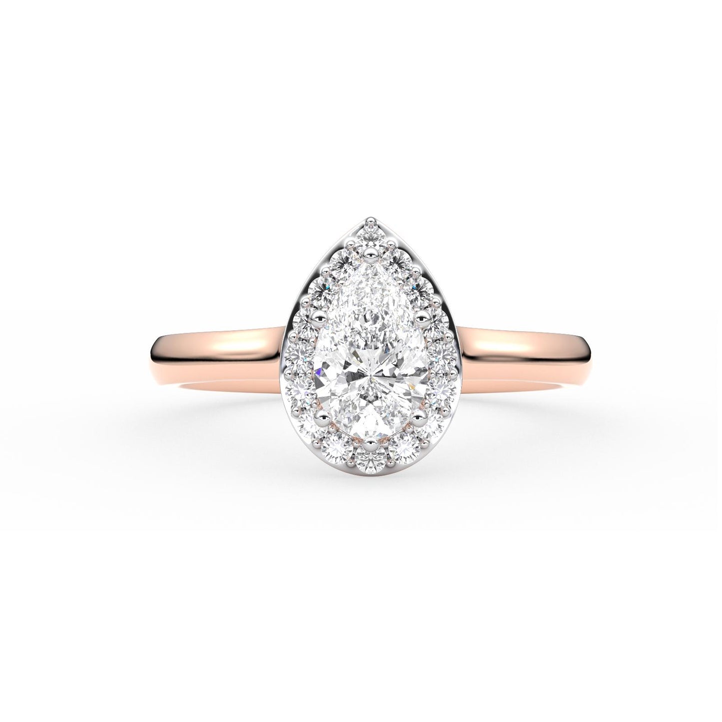 Vesa Halo Diamond Ring
