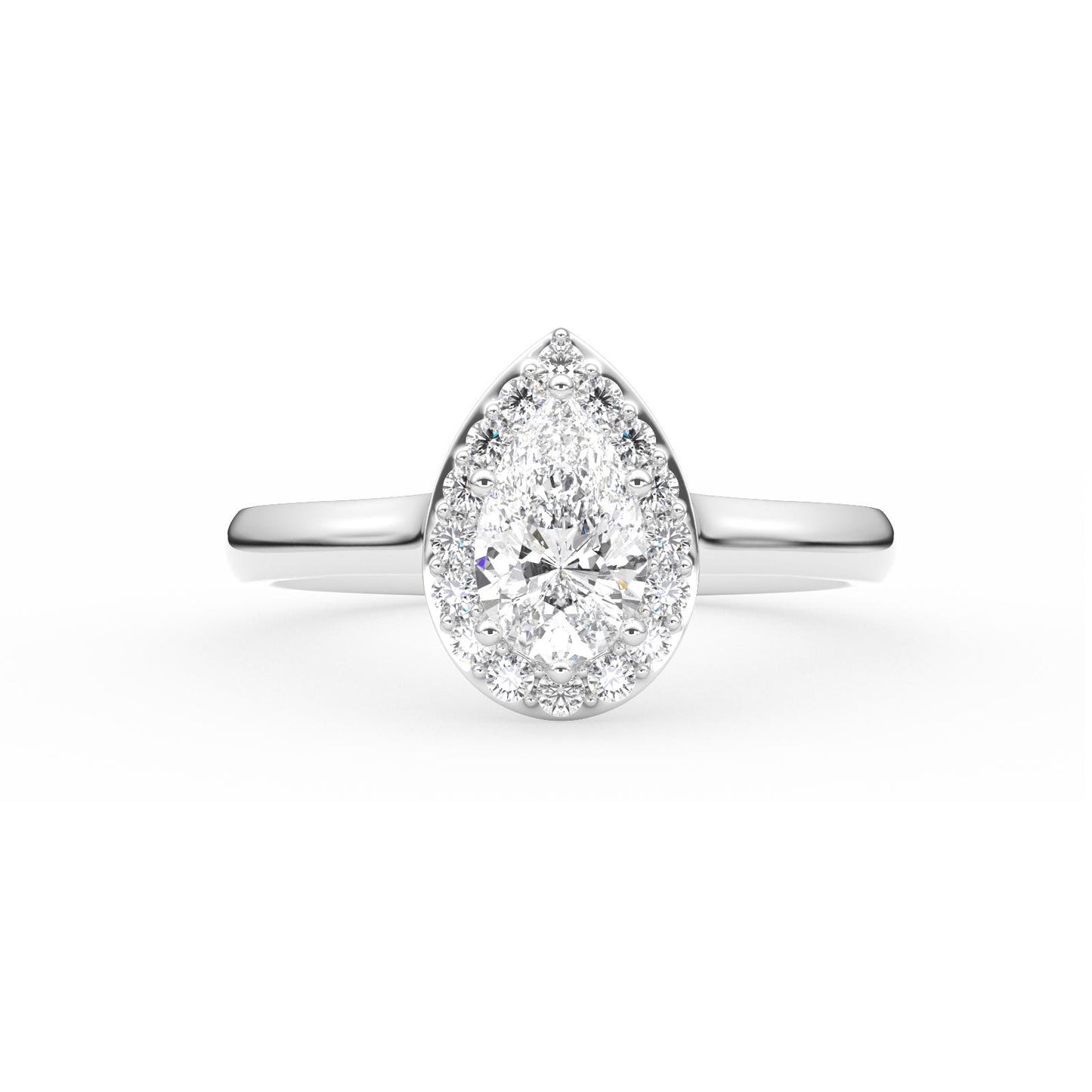 Vesa Halo Diamond Ring