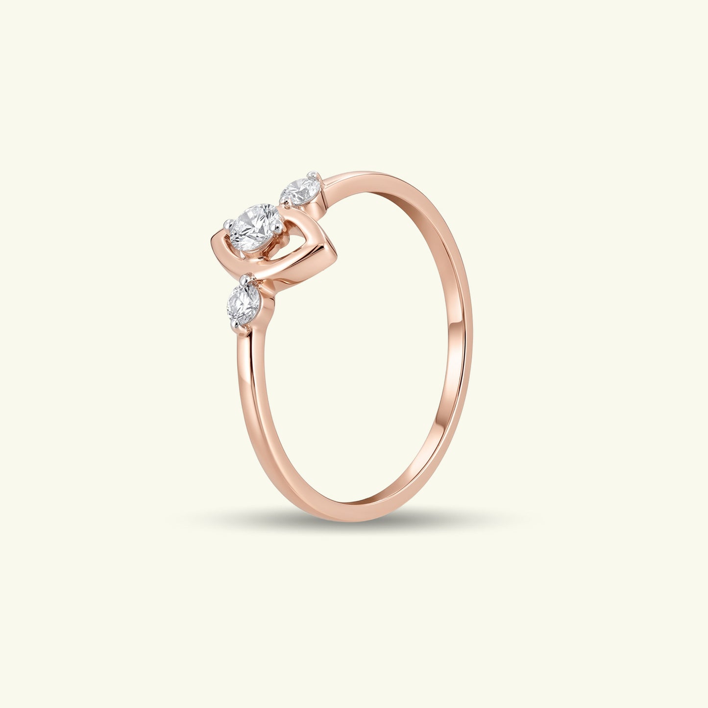 Reva Three Stone Diamond Ring