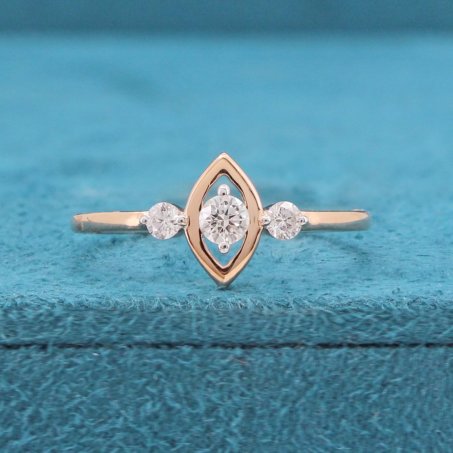 Reva Three Stone Diamond Ring