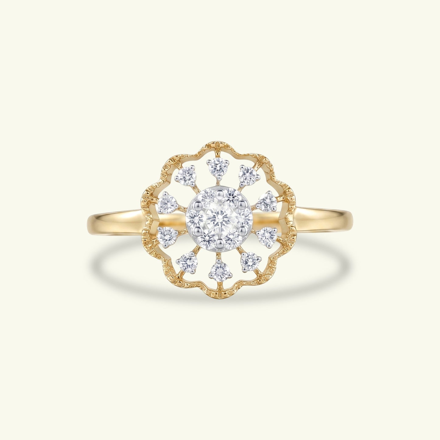 Sorelle Floral Diamond Ring