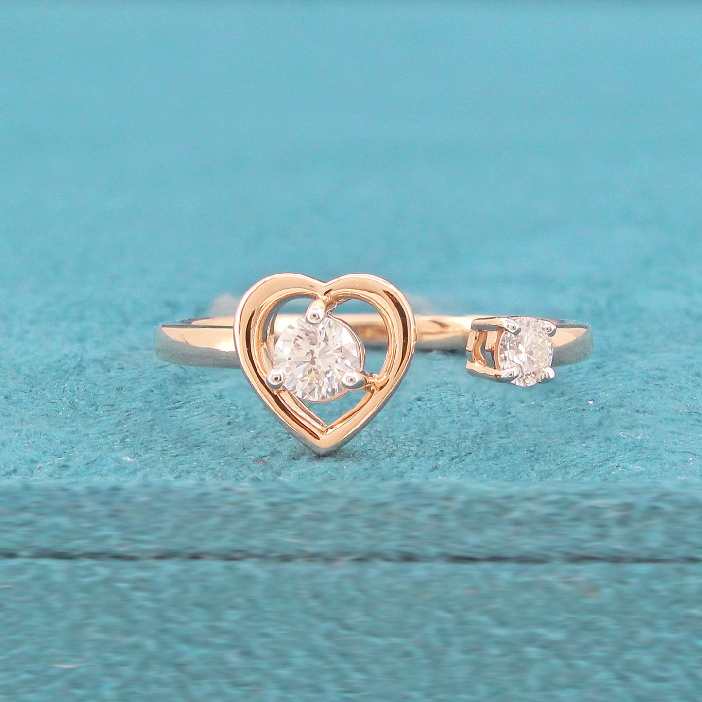 Lira Two Stone Diamond Ring