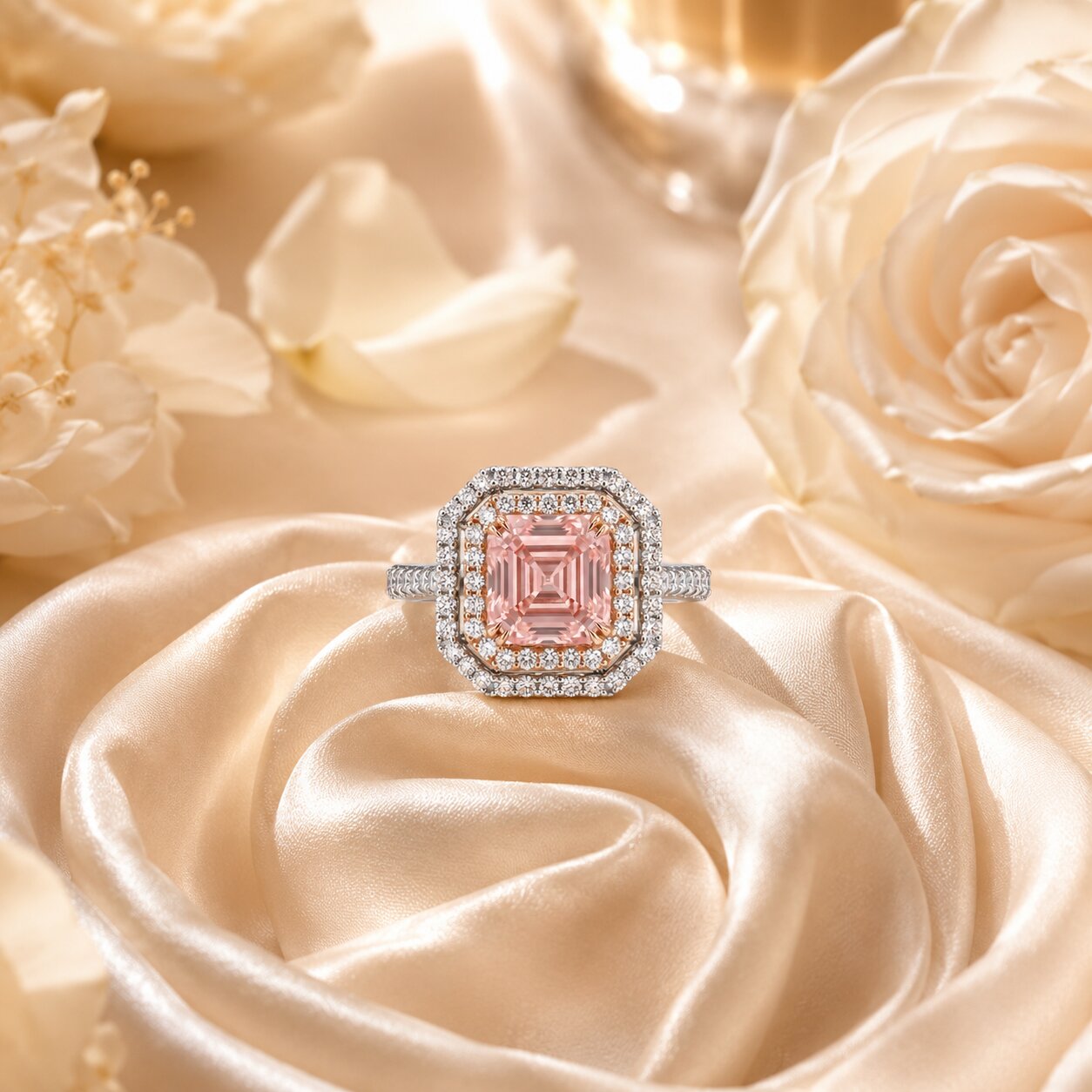 Calyra Halo Diamond Ring