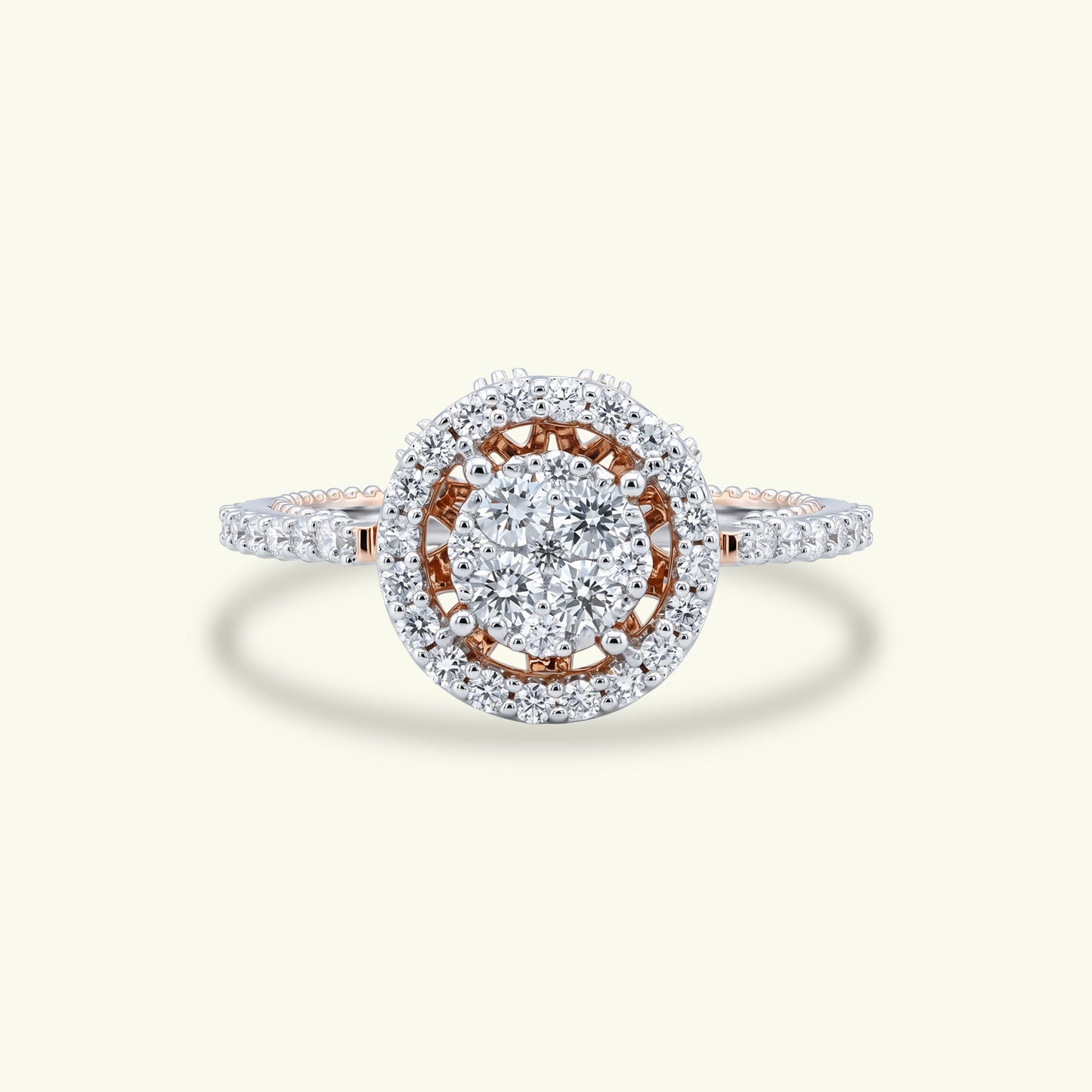 Olen Halo Diamond Ring
