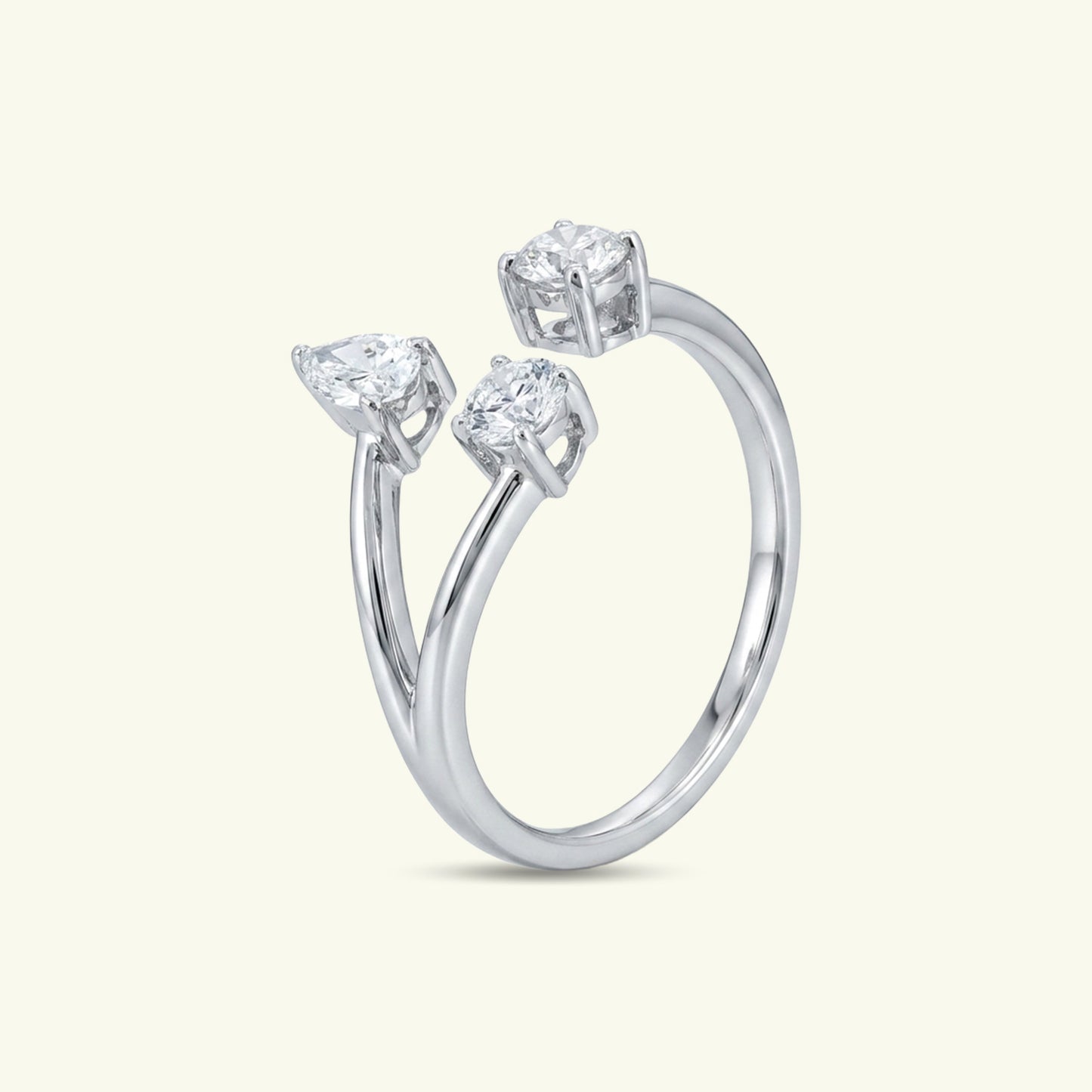 Asterin Three Stone Diamond Ring