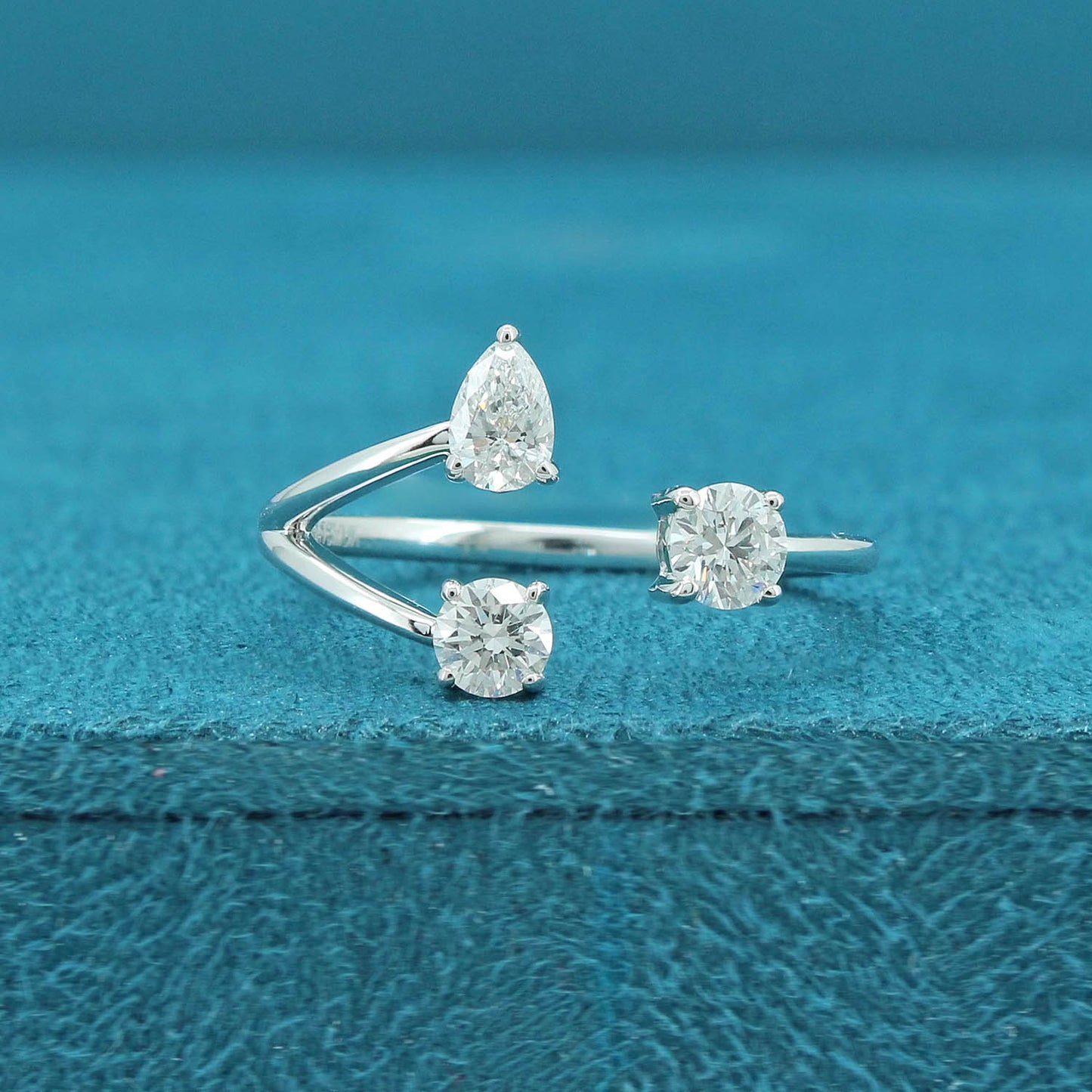 Asterin Three Stone Diamond Ring