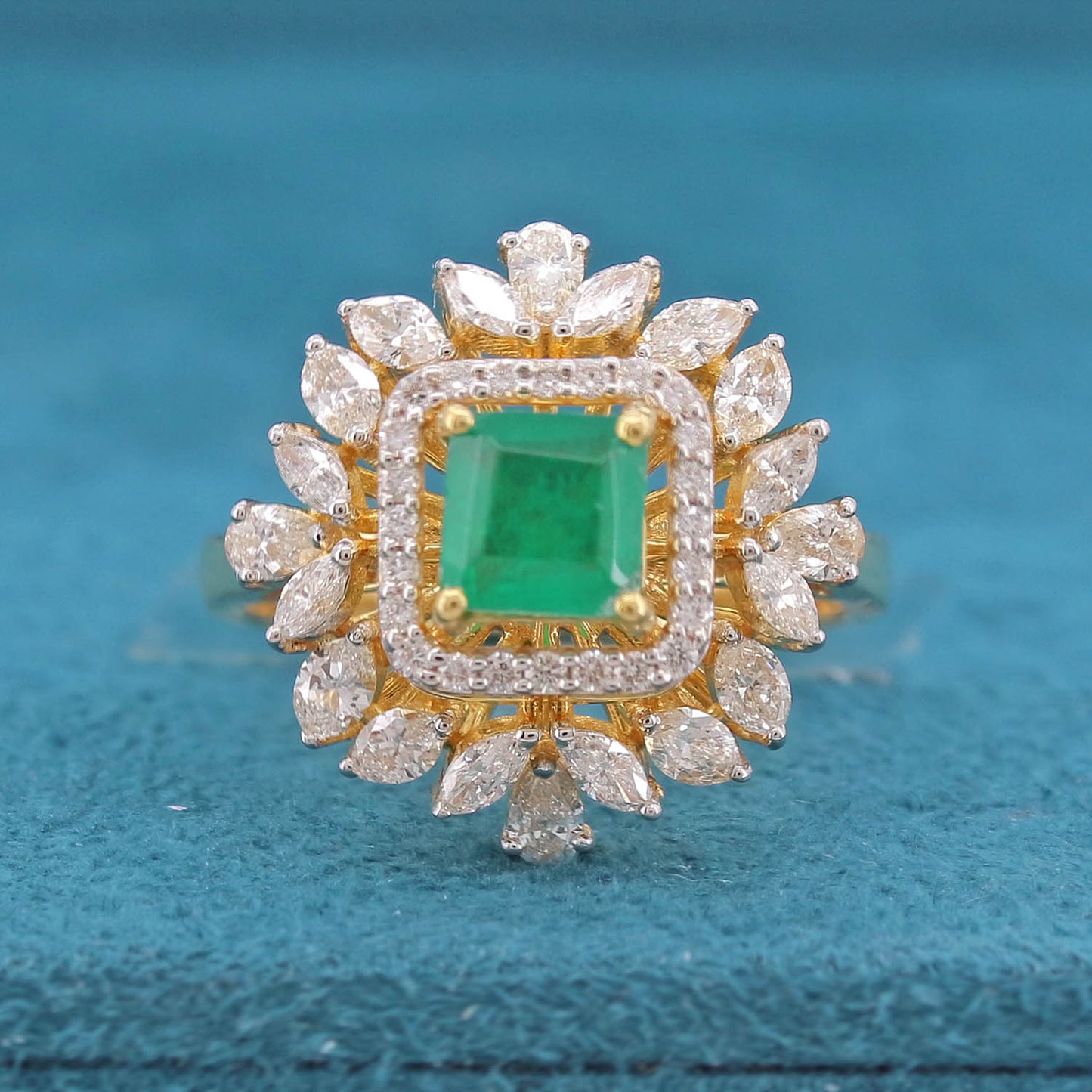 Tanvika Halo Diamond Ring